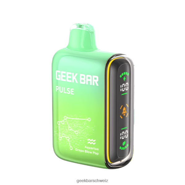 Geek Bar Einweg E-Zigarette - Geek Bar Pulse 15.000 Einweg-Vaporizer 4264842 Wassermann-Trauben-Blow-Pop