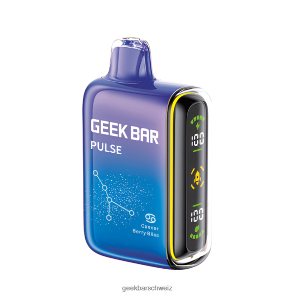 Geek Vape Verdampfer - Geek Bar Pulse 15.000 Einweg-Vaporizer 4264847 Krebsbeeren-Glückseligkeit