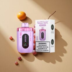 Razz Bar 50K Züge Einweg-Vape Red Bull Traube & Himbeere Typ-C Aufladbar
