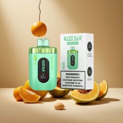 Razz Bar 50K Züge Tropische Frucht-Waldbeere Einweg-Vape mit Typ-C-Aufladung & 2% Nikotin